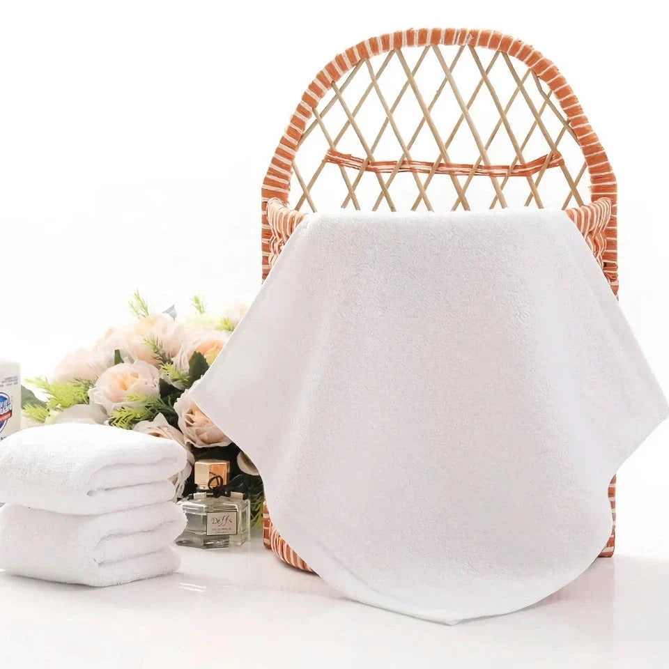 Premium British cotton hand towels in a pack of 10, offering superior softness, absorbency, and durability for various household and commercial uses.