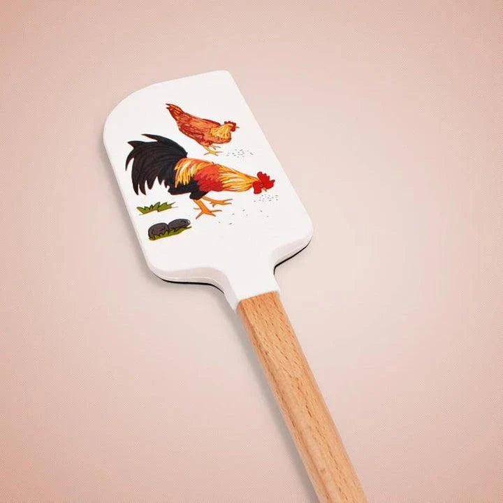 Stylish silicone spatulas in assorted cartoon designs, great for cooking and baking tasks