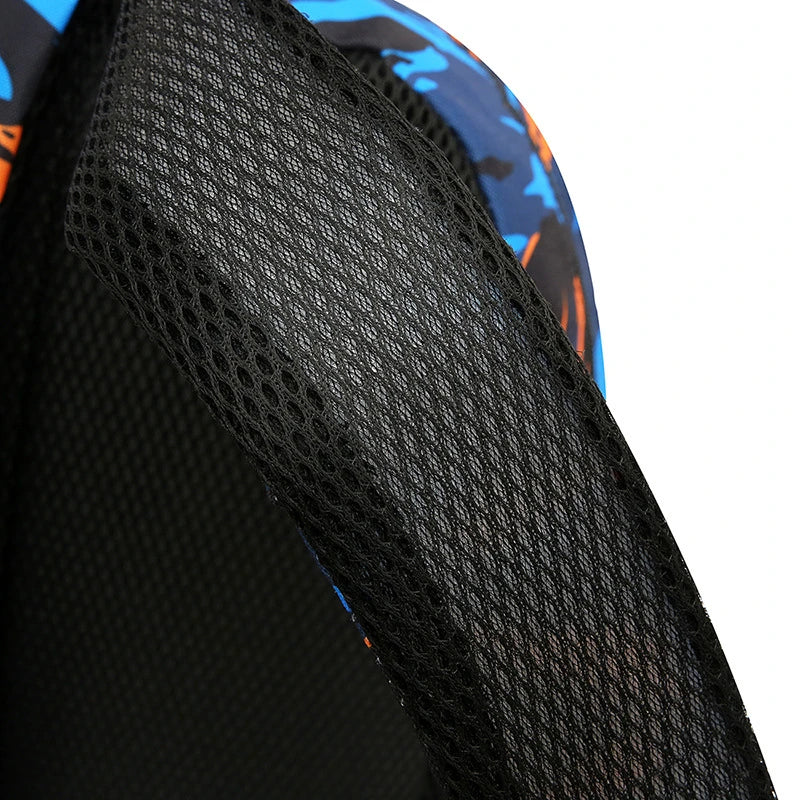 A durable, breathable Canvas Camouflage Backpack with multiple pockets and a spacious main compartment, perfect for outdoor adventures.