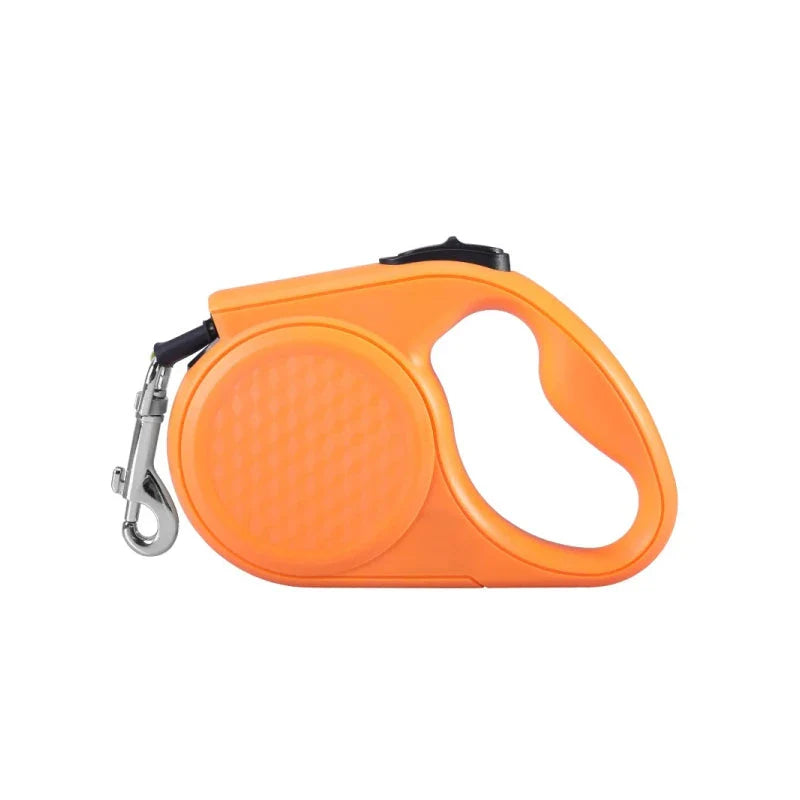 5 metre retractable dog leash with reflective strip, suitable for dogs up to 20 kg