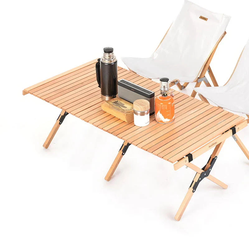 GiftHome UK Sturdy and Stylish Outdoor Folding Egg Roll Table for UK Adventurers