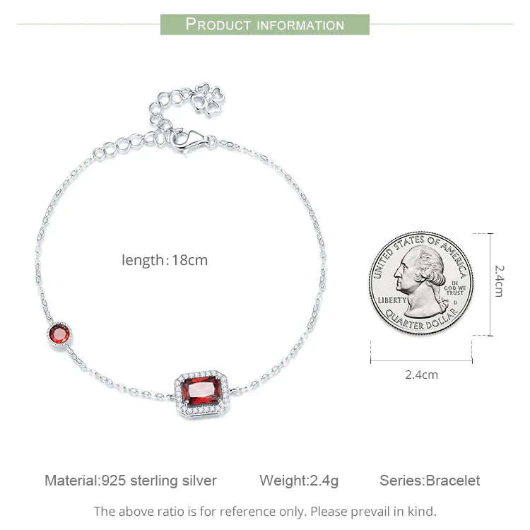 GiftHome UK Elegant Twin-Layer Heart-Shaped Platinum Bracelet