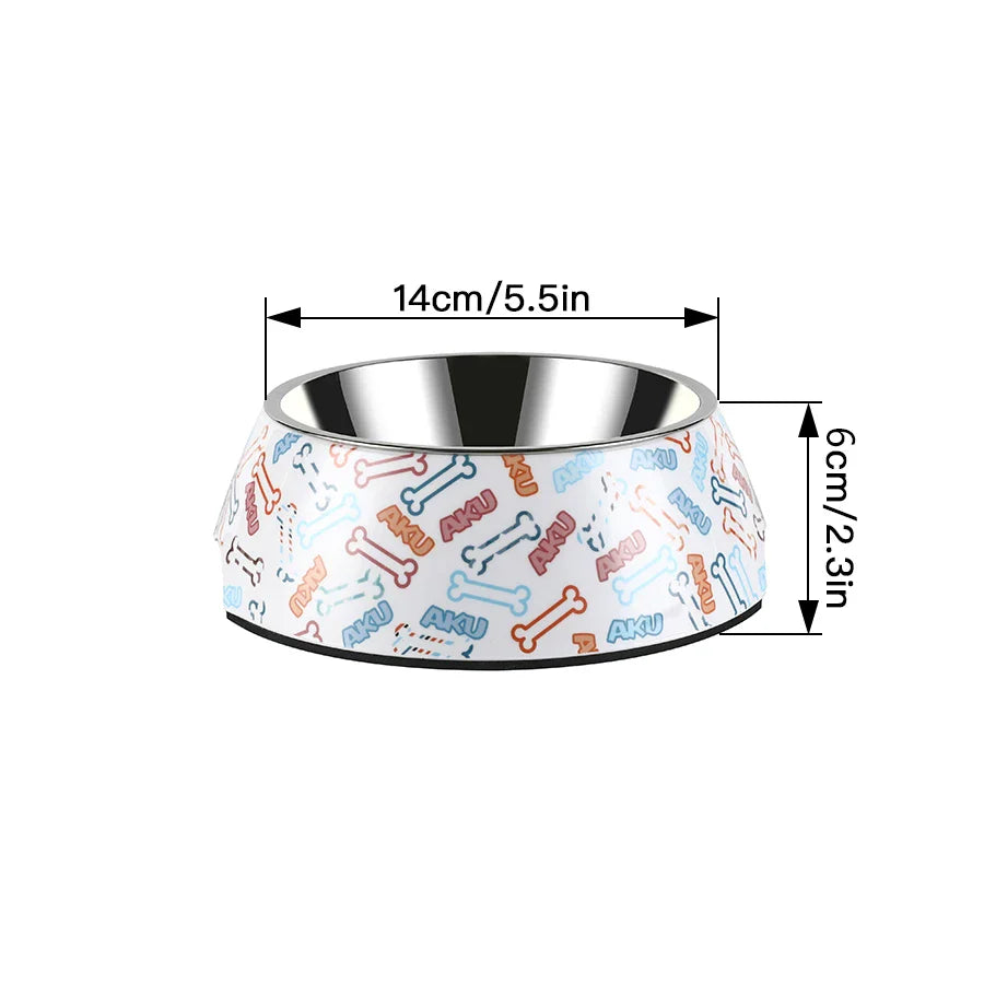 Anti-Tipping Stainless Steel Pet Food and Water Bowl - Durable, Spill-Proof Design for Hassle-Free Mealtime