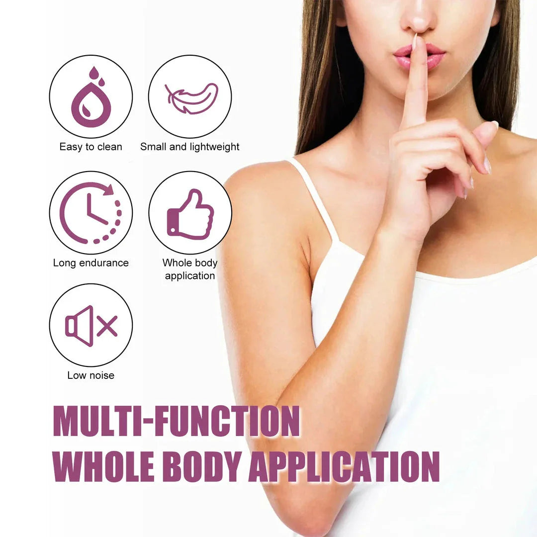 Discreet, lipstick-shaped facial hair remover for women with precision blades and battery-powered operation