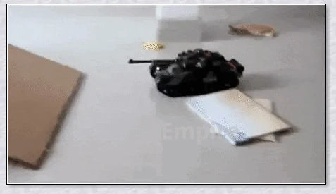 Remote-controlled military tank with flexible tracks, realistic sound effects, and firing simulation for thrilling battles and outdoor adventures