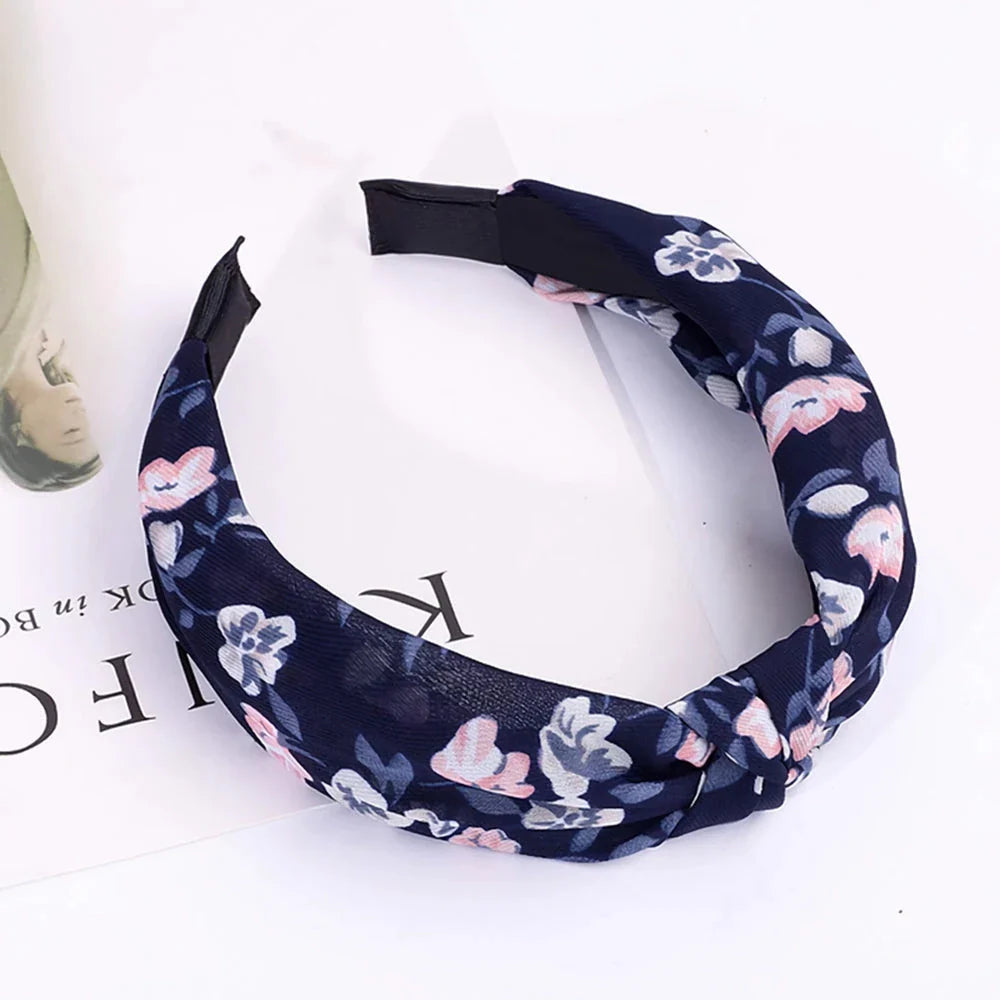 Elegant Wide-Side Fabric Hair Hoop Headband - Premium Quality Hair Accessory