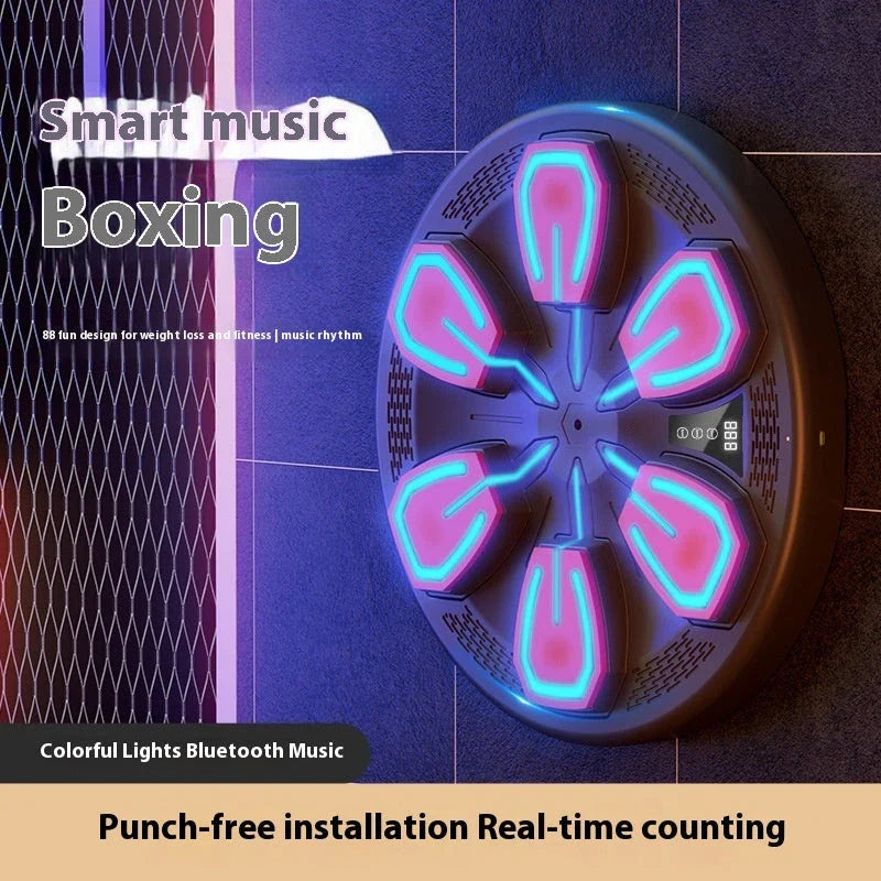 Smart Boxing Wall Target for home fitness training with responsive design and USB charging