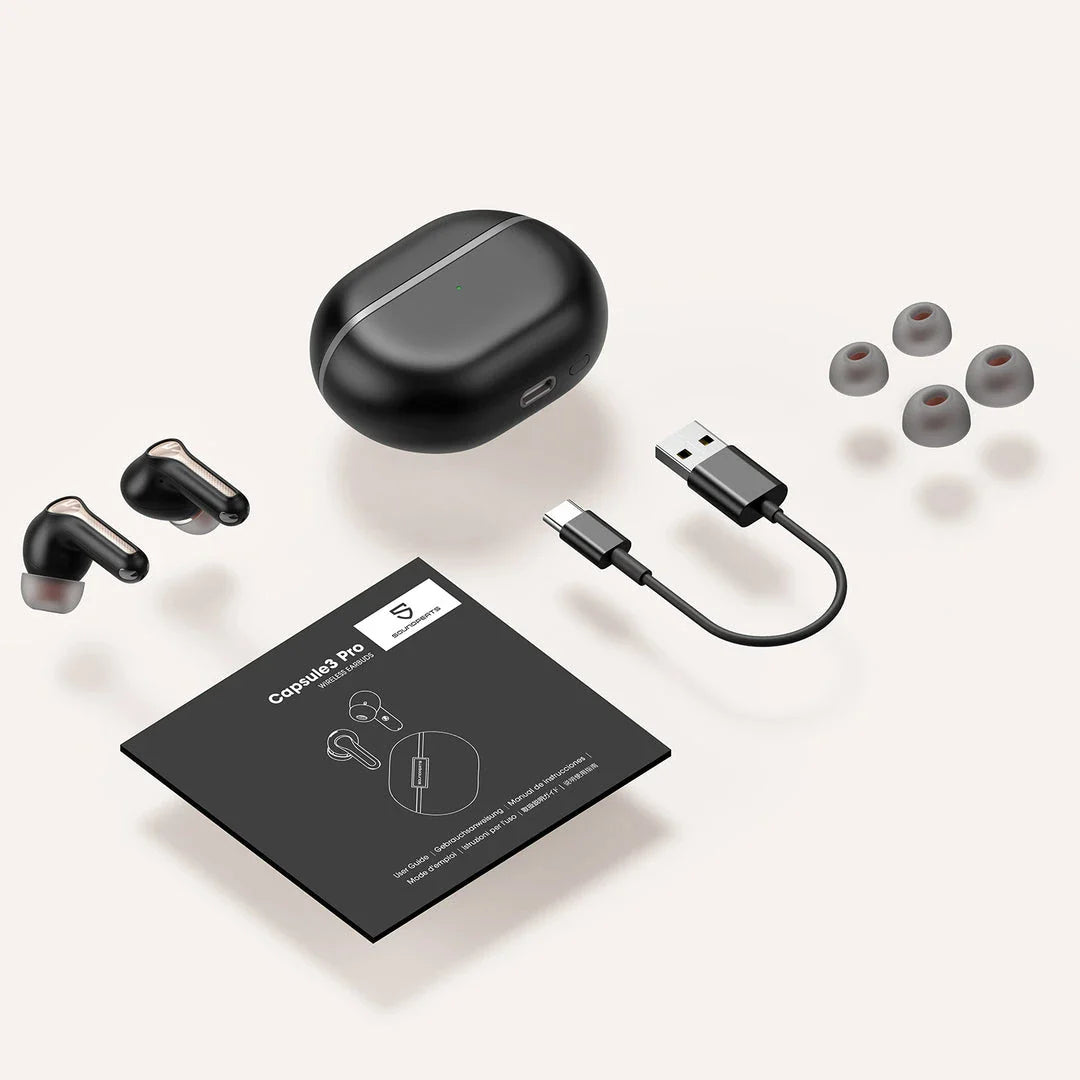 Capsule 3 Pro premium Bluetooth 5.3 true wireless earbuds with advanced noise cancellation and customisable audio settings