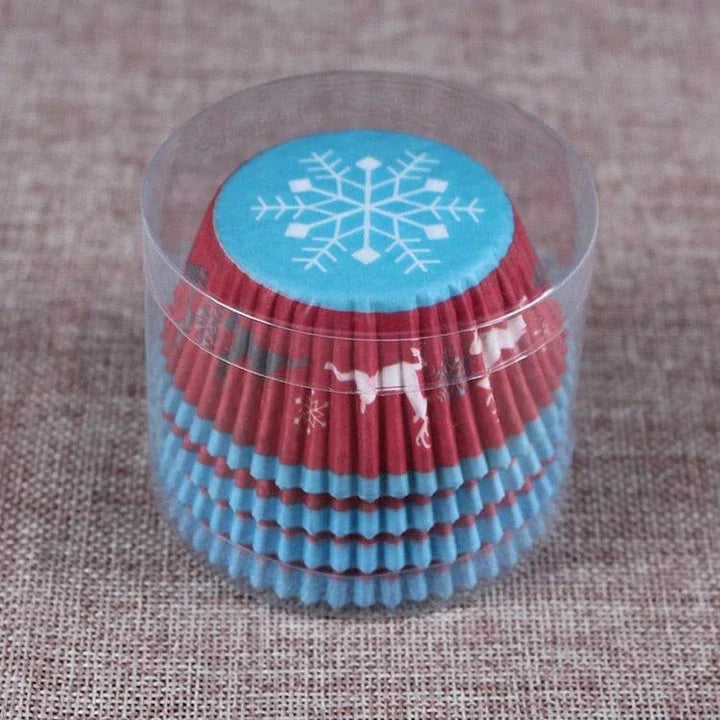 Premium British-made paper cupcake liners in a mixed colour pack, perfect for baking delicious treats at home