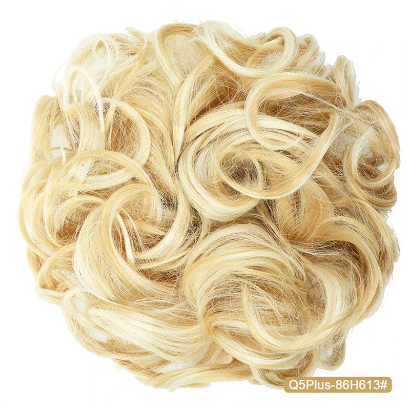 Messy Chignon Donut Hair Bun Pad in Fawn Brown, a versatile hair accessory that provides effortless elegance