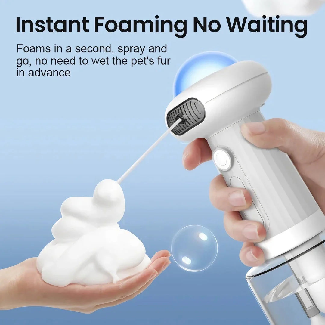Premium Automatic Pet Foam Dispenser for hassle-free, cordless pet grooming with large capacity and versatile shampoo compatibility