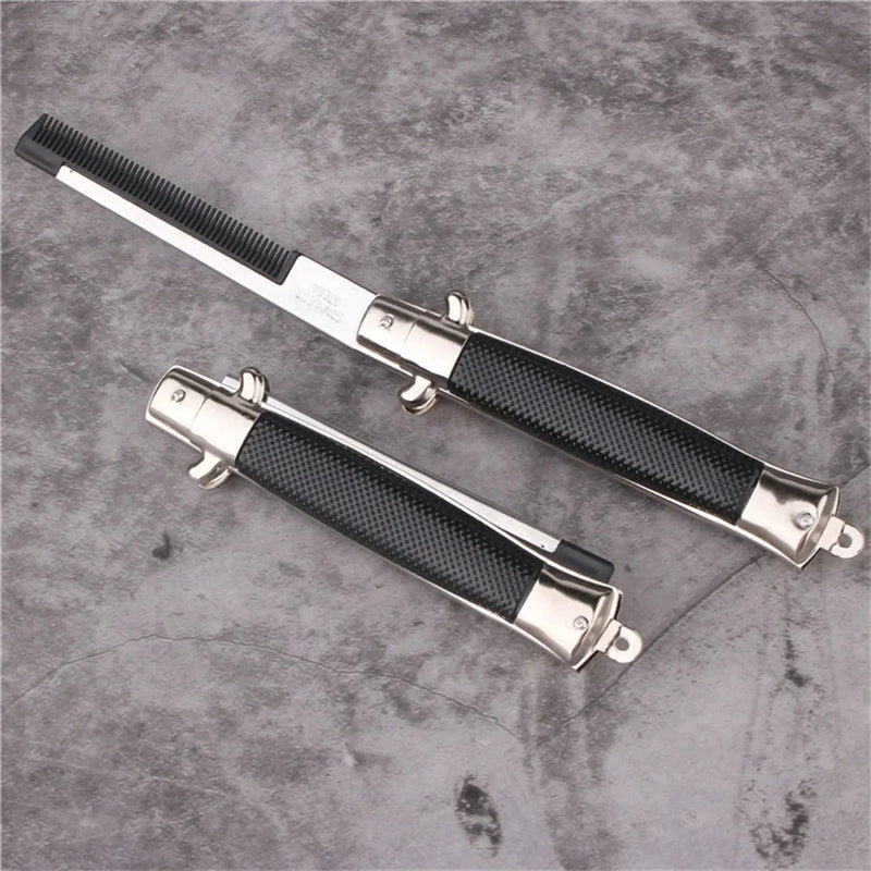 GiftHome UK Stylish Folding Comb with Butterfly Knife-Inspired Design
