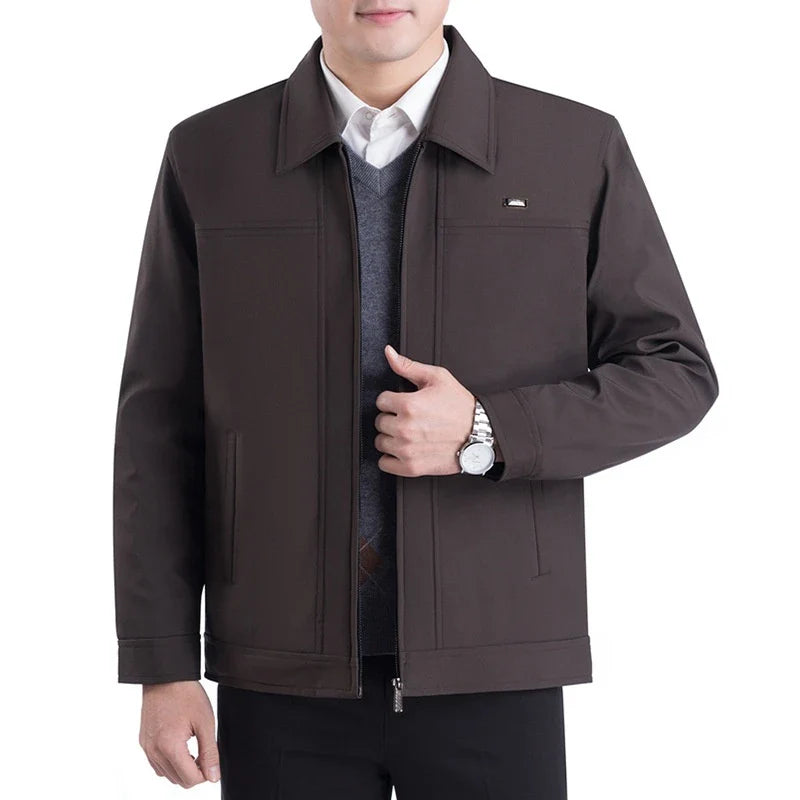 Premium British men's autumn jacket in various colours with tailored silhouette and practical pockets