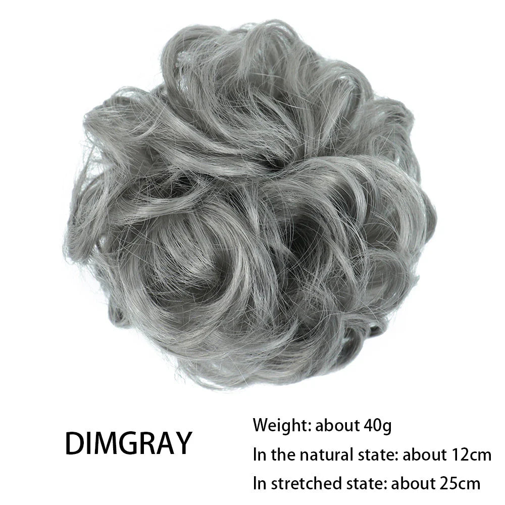 Messy Chignon Donut Hair Bun Pad in Fawn Brown, a versatile hair accessory that provides effortless elegance