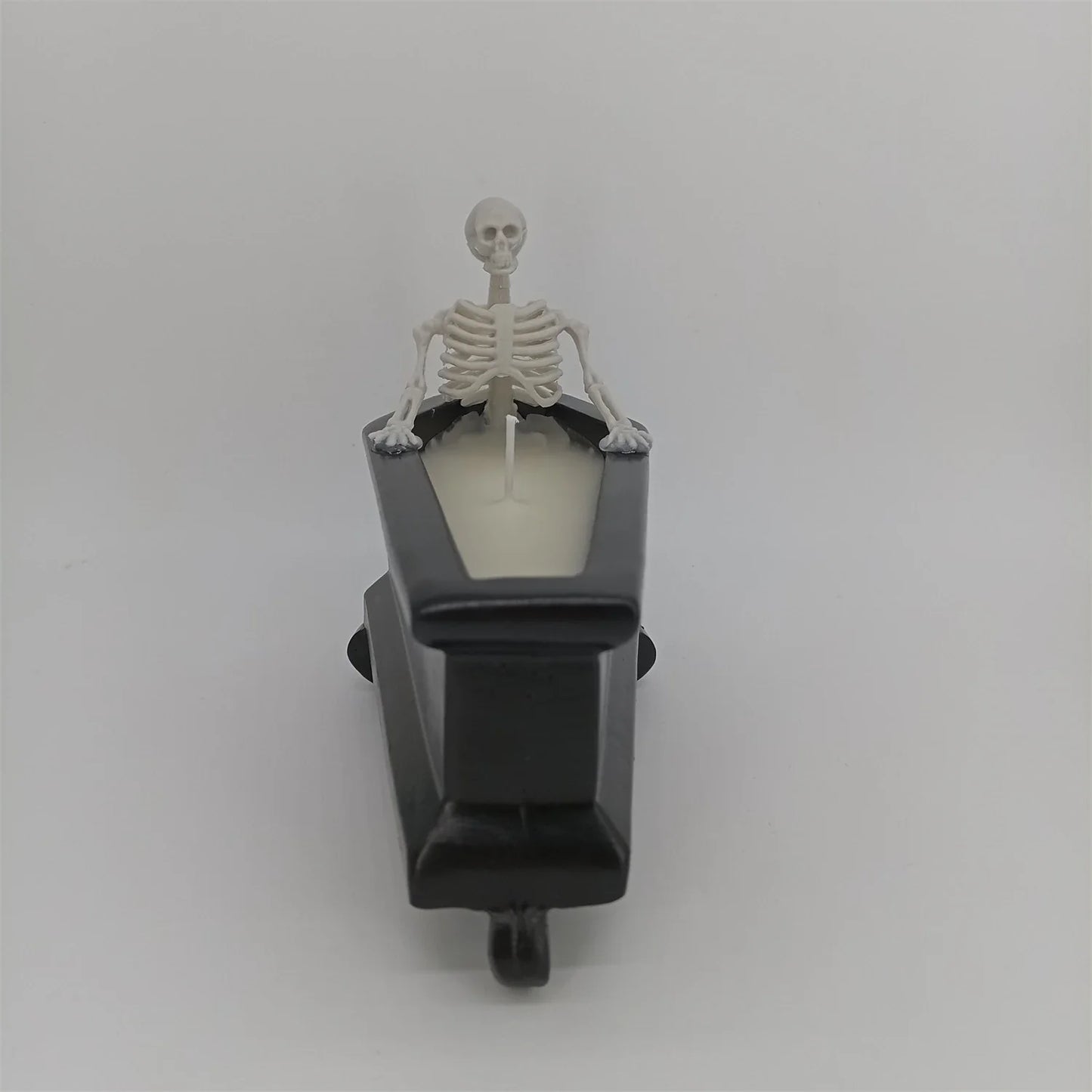 Meticulously crafted resin and wax Bubble Bath Skeleton Halloween decoration with enchanting details