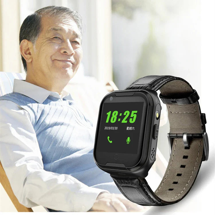 Premier Elderly Smart Watch with blood pressure monitoring, fall detection, and GPS tracking capabilities