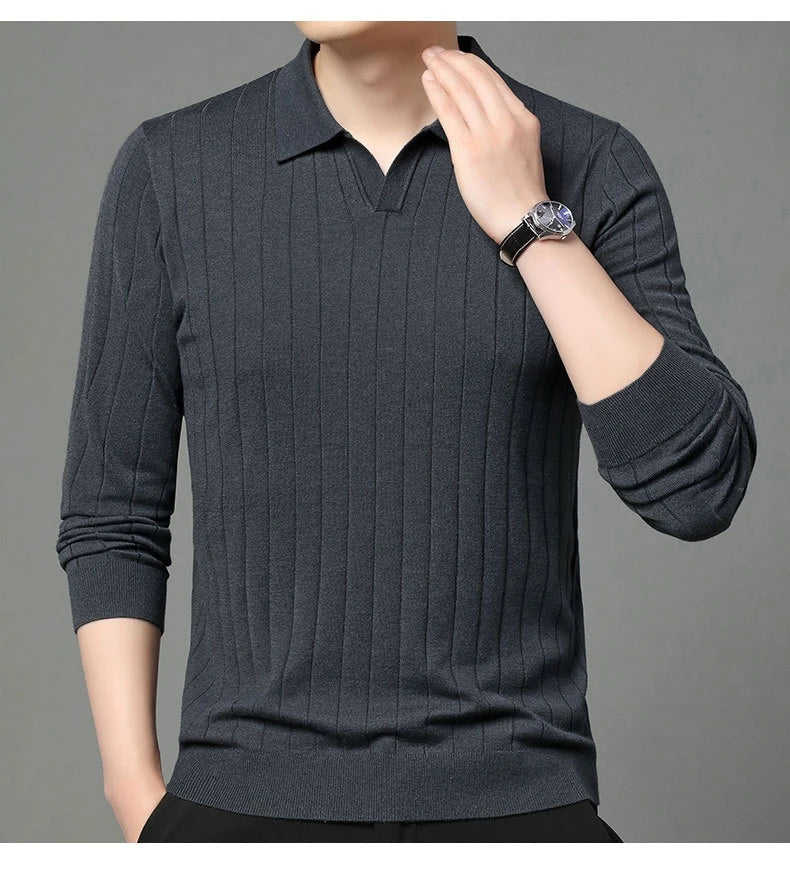 Men's autumn pullover sweater in various colours and sizes, featuring a cosy and versatile design for casual wear