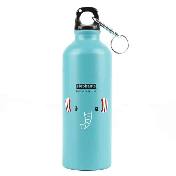 Premium metal water bottle with stylish animal-inspired prints, perfect for everyday hydration and British consumers