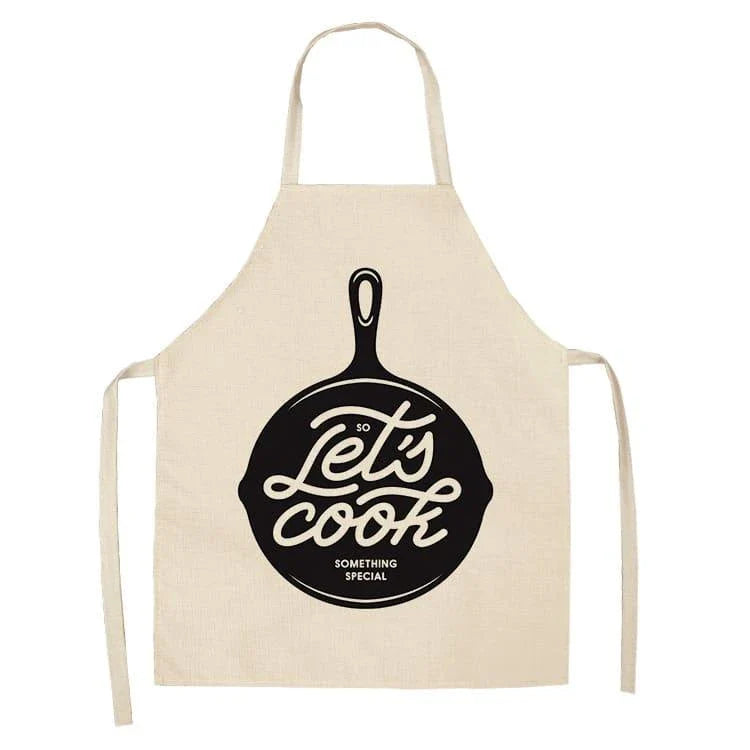 Premium Cotton and Linen Apron in Blue, Green, Grey, and White colors for the modern British kitchen