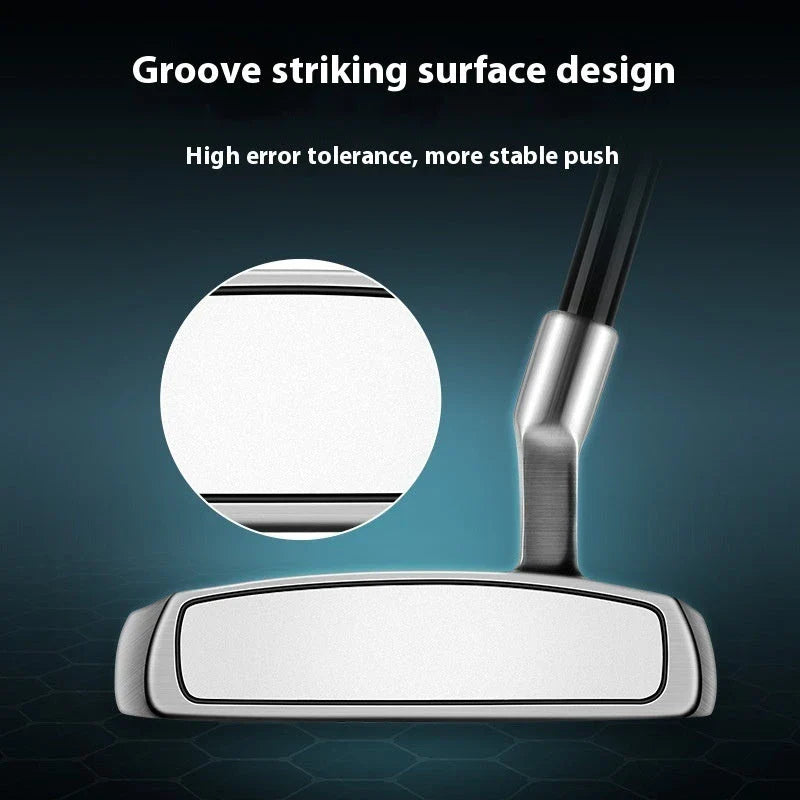 Premium golf putter with low centre of gravity for stable, consistent putting on the green