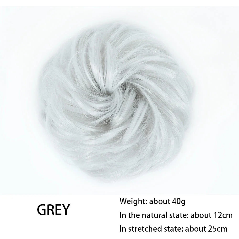 Messy Chignon Donut Hair Bun Pad in Fawn Brown, a versatile hair accessory that provides effortless elegance