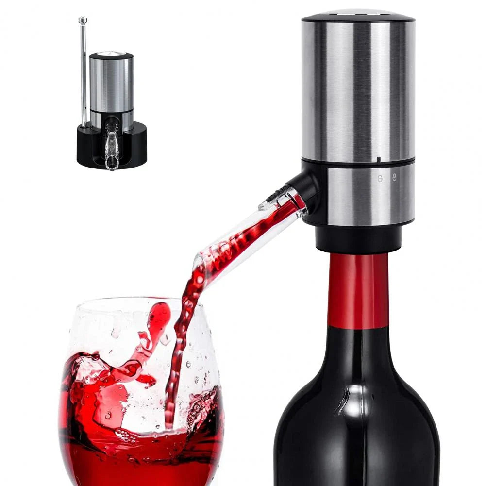 Premium stainless steel aroma decanter with instant decanting function for enhancing wine flavour and aroma