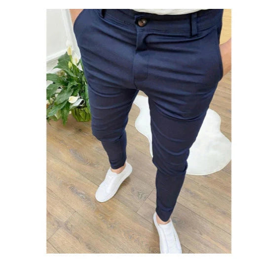 Casual ankle-length pants with stylish button details, available in a range of versatile colours