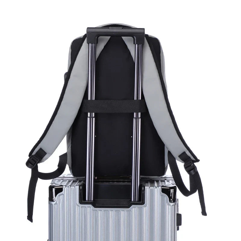 Premium waterproof outdoor backpack for men with laptop compartment, multiple pockets, and breathable design