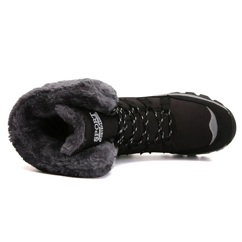 Premium cotton snow boots with waterproof design, plush lining, and non-slip outsole for women
