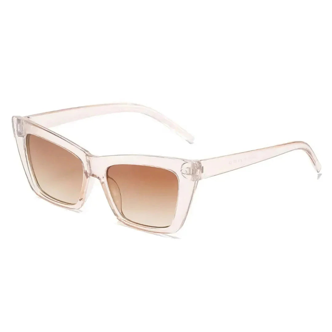 Trendy cat-eye sunglasses with polycarbonate lenses that provide UV400 protection and anti-reflective coating for enhanced clarity