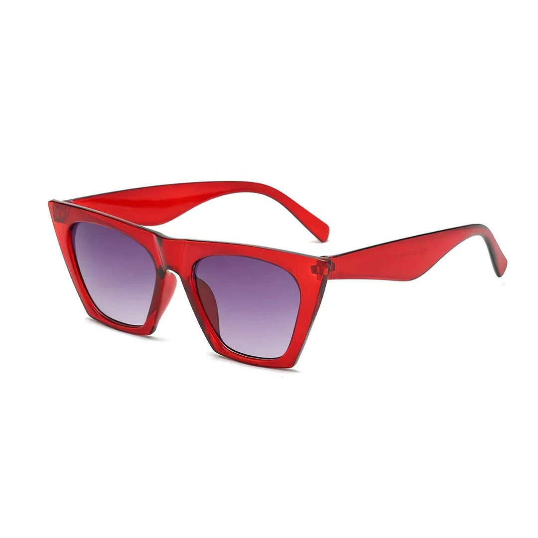 Trendy cat-eye sunglasses with polycarbonate lenses that provide UV400 protection and anti-reflective coating for enhanced clarity