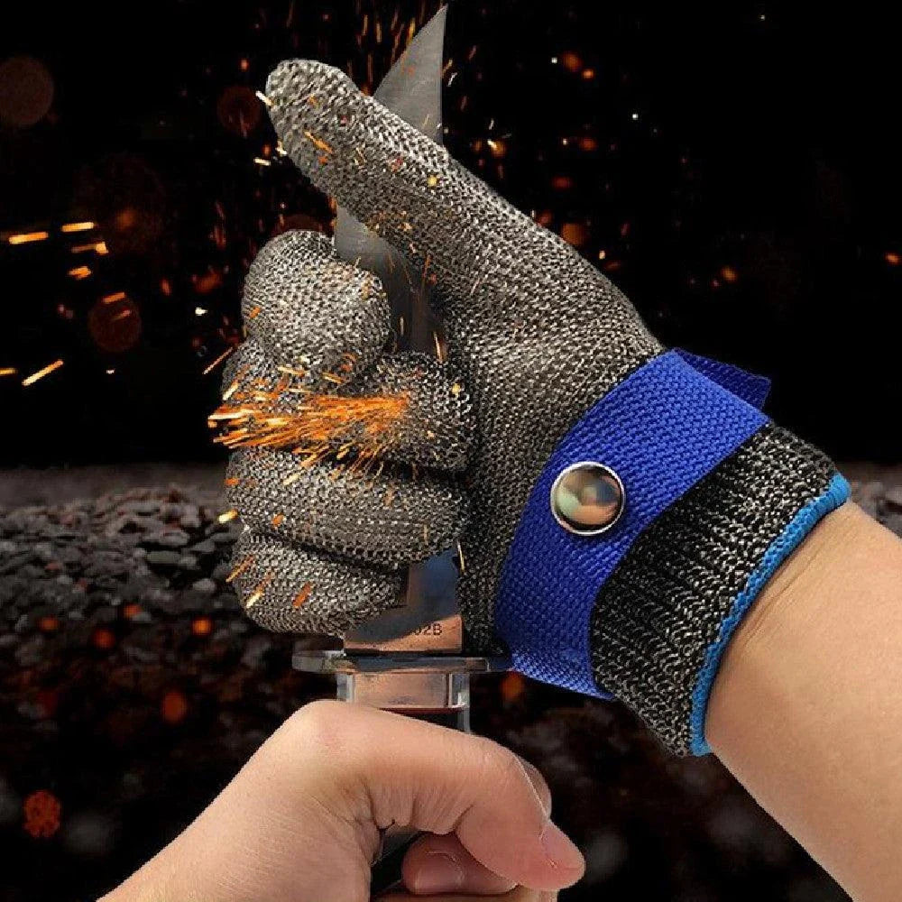 Premium Grade 5 Stainless Steel Cut-Proof Gloves from Trendha, designed for superior safety and comfort during cutting and slaughtering tasks.