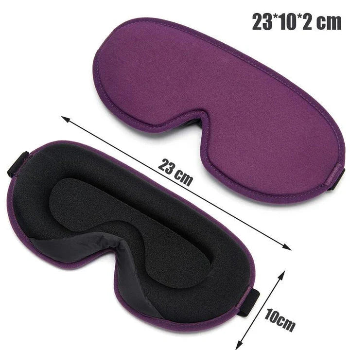 Luxury 3D Memory Foam Silk Sleep Mask for Uninterrupted, Comfortable Sleep