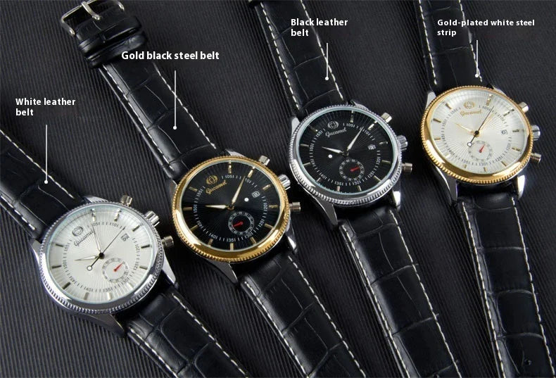 Premium British-made steel-belt business watch with a classic, elegant design