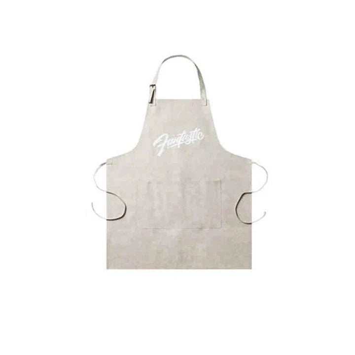 A premium leather apron with a stylish Nordic-inspired pattern, designed to protect your clothes while adding a touch of Scandinavian charm to your kitchen.
