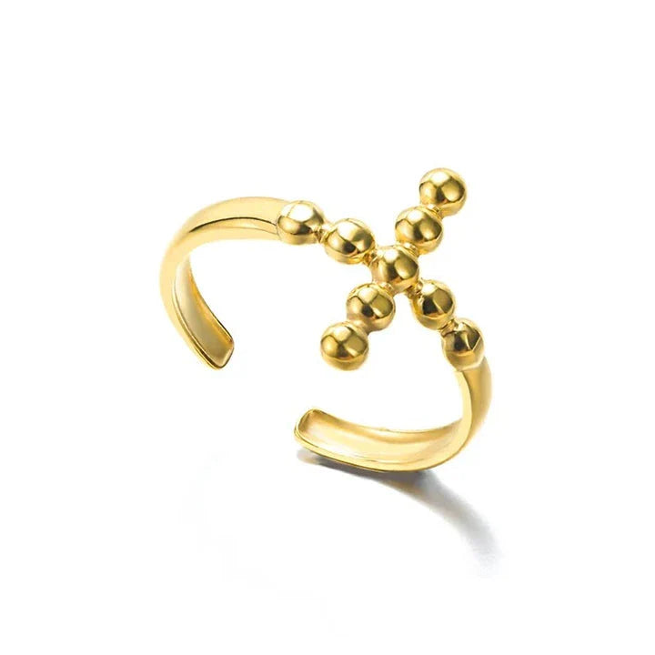 Stainless steel minimalist rings for women in a variety of sizes, showcasing a sleek and sophisticated design