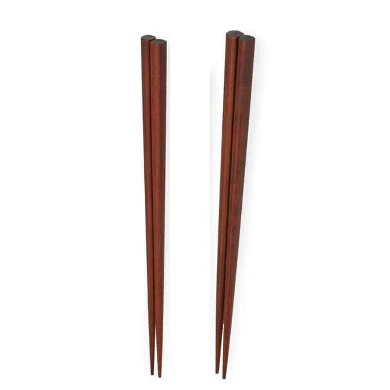 A set of four high-quality wooden chopsticks in a sleek, Japanese-inspired design