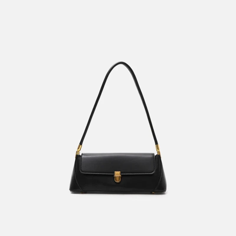 Stylish Trendy Shoulder Bag with Crocodile Pattern, Made of Premium PU Material for Versatile British Fashion