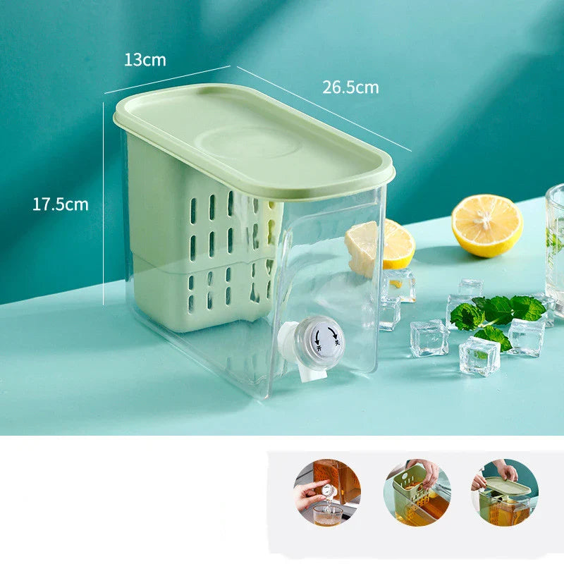 Premium British-Made Home Refrigerator Water Cooler with Tap, featuring a sleek and contemporary design for modern kitchens.