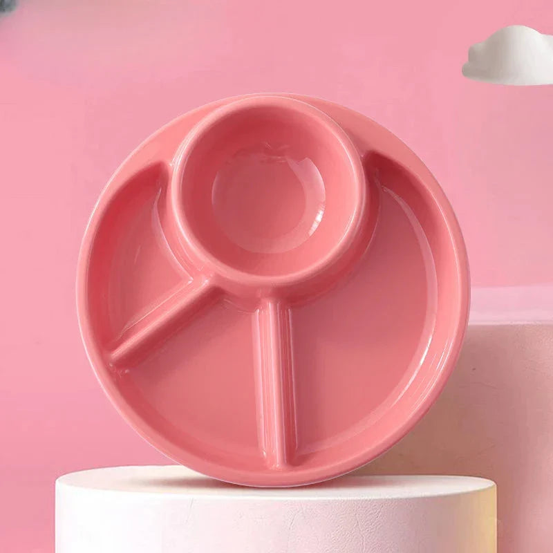 Bariatric portion control plate with divided compartments for balanced meals