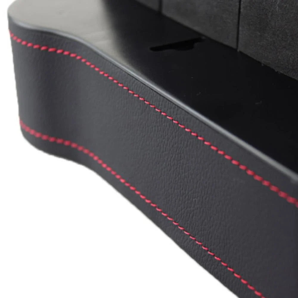 Dual Car Seat Organiser Set with various compartments and storage spaces for keeping car essentials organised