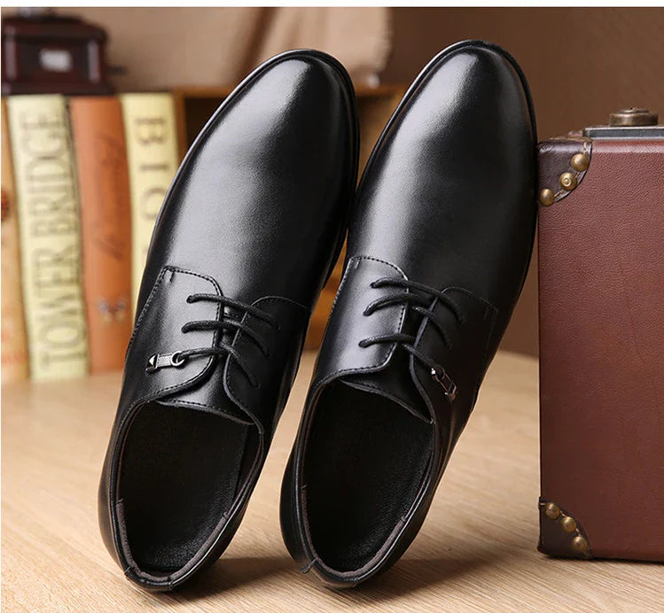 Stylish and comfortable black casual loafers made from breathable microfibre leather for the modern UK man