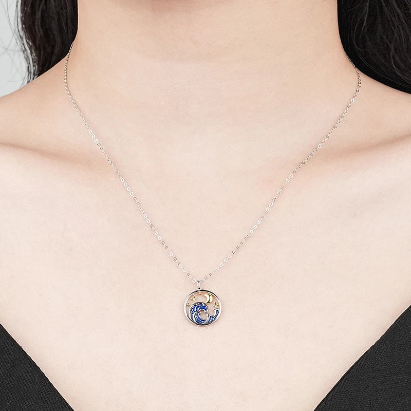 Elegant sterling silver personalised necklace with adjustable chain and customisable engraving