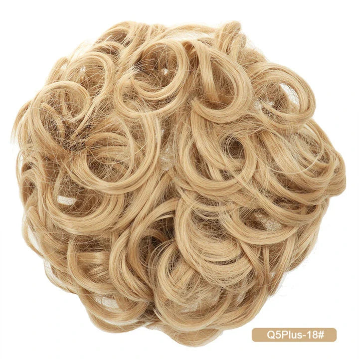 Messy Chignon Donut Hair Bun Pad in Fawn Brown, a versatile hair accessory that provides effortless elegance