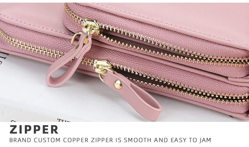 Stylish crossbody bag for women with multiple interior pockets and a dedicated mobile phone compartment