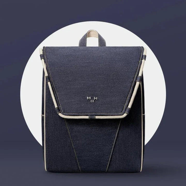 Premium eco-friendly denim waterproof backpack with multiple pockets and a comfortable handle for active lifestyles