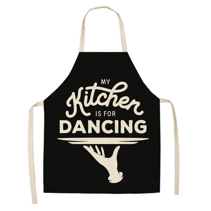 Premium Cotton and Linen Apron in Blue, Green, Grey, and White colors for the modern British kitchen