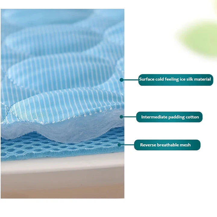 Extra large self-cooling mat for pets, perfect for keeping dogs and cats cool and comfortable during hot UK summers
