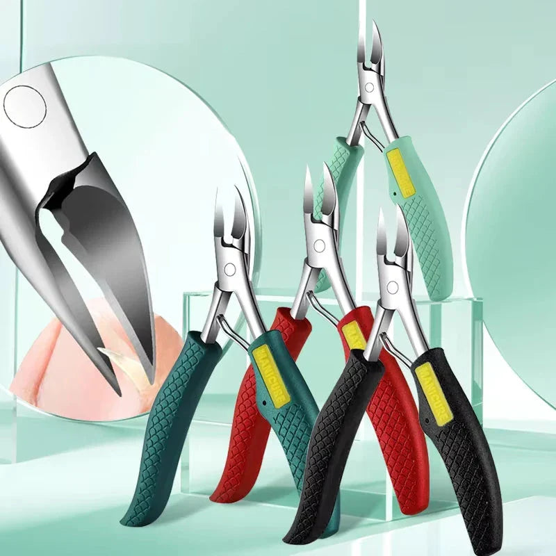 Premier Precision Nail Clippers for Thick and Ingrown Toenails - Sharp Stainless Steel Blades, Ergonomic Non-Slip Handle, Podiatrist-Approved Design