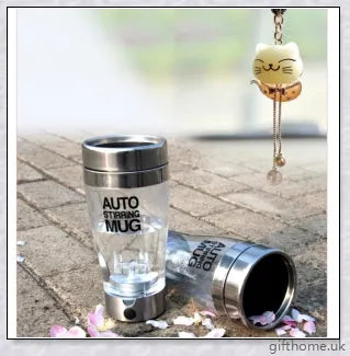 Premium Automatic Drink Mixer with stainless steel liner, battery-powered design, and various capacity options